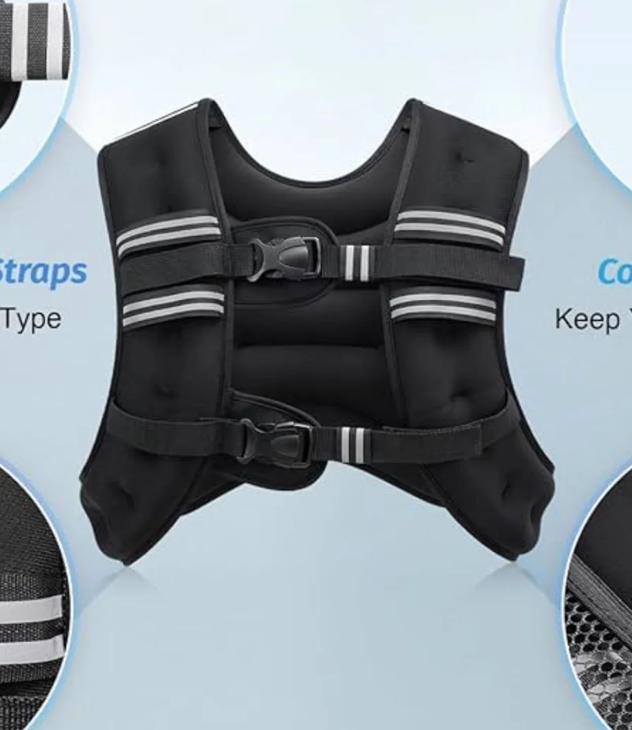 Weighted Vest 16 LB- Fitness Essential thumbnail