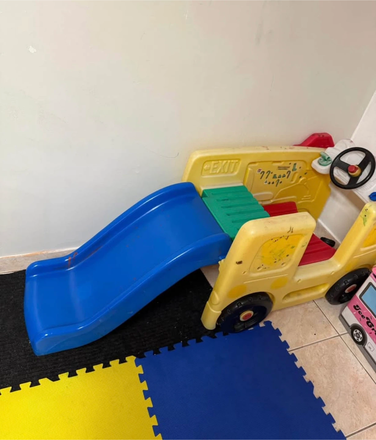 Kids Slide and Bus Toy