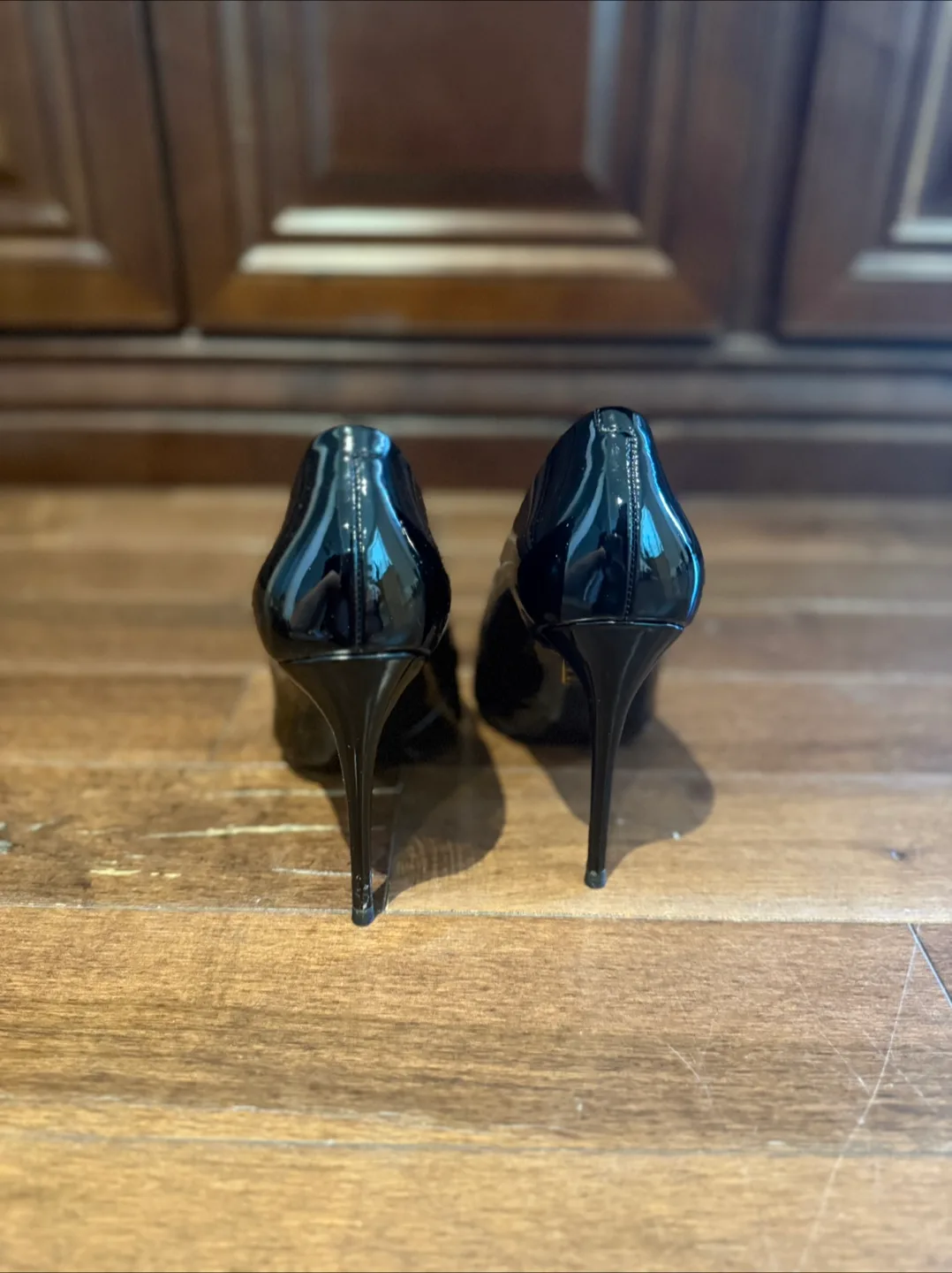 ALDO Stessy Black Patent Heels - Size 6 image indicator(3)