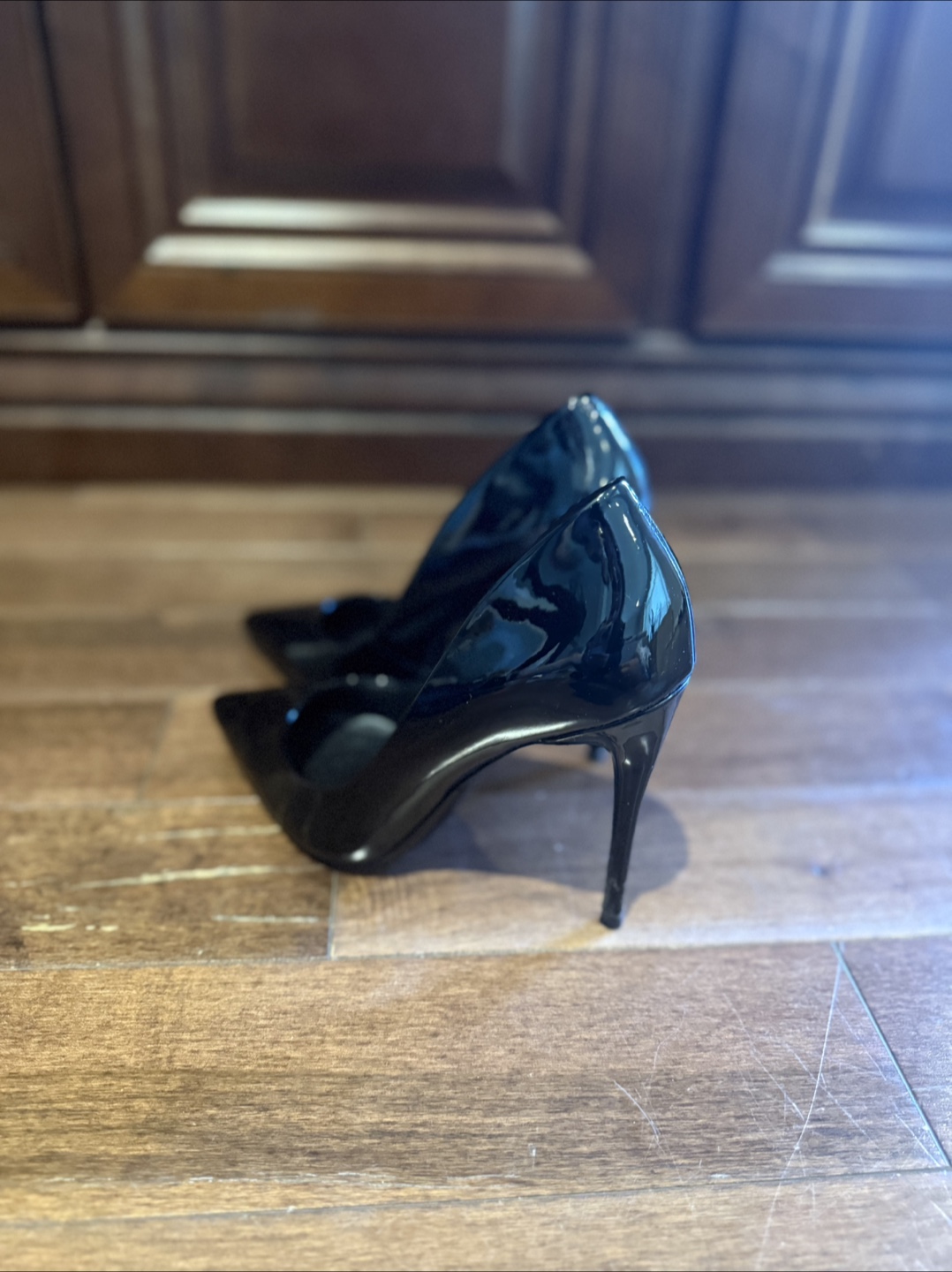 ALDO Stessy Black Patent Heels - Size 6 - photo 5