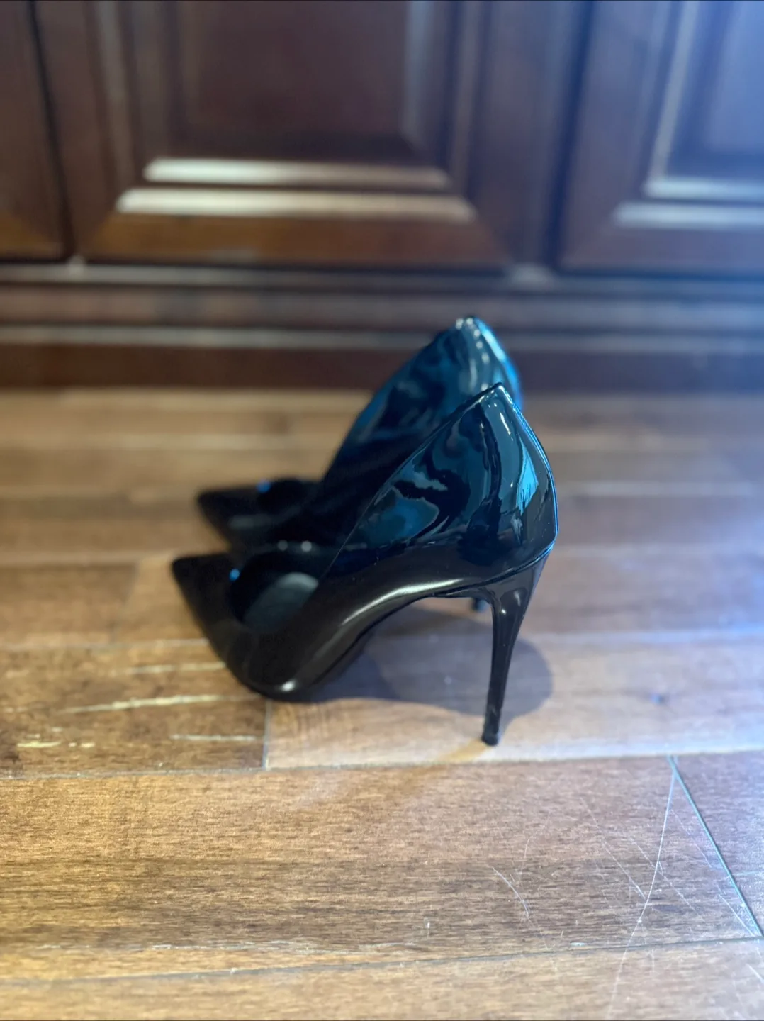 ALDO Stessy Black Patent Heels - Size 6 image indicator(5)