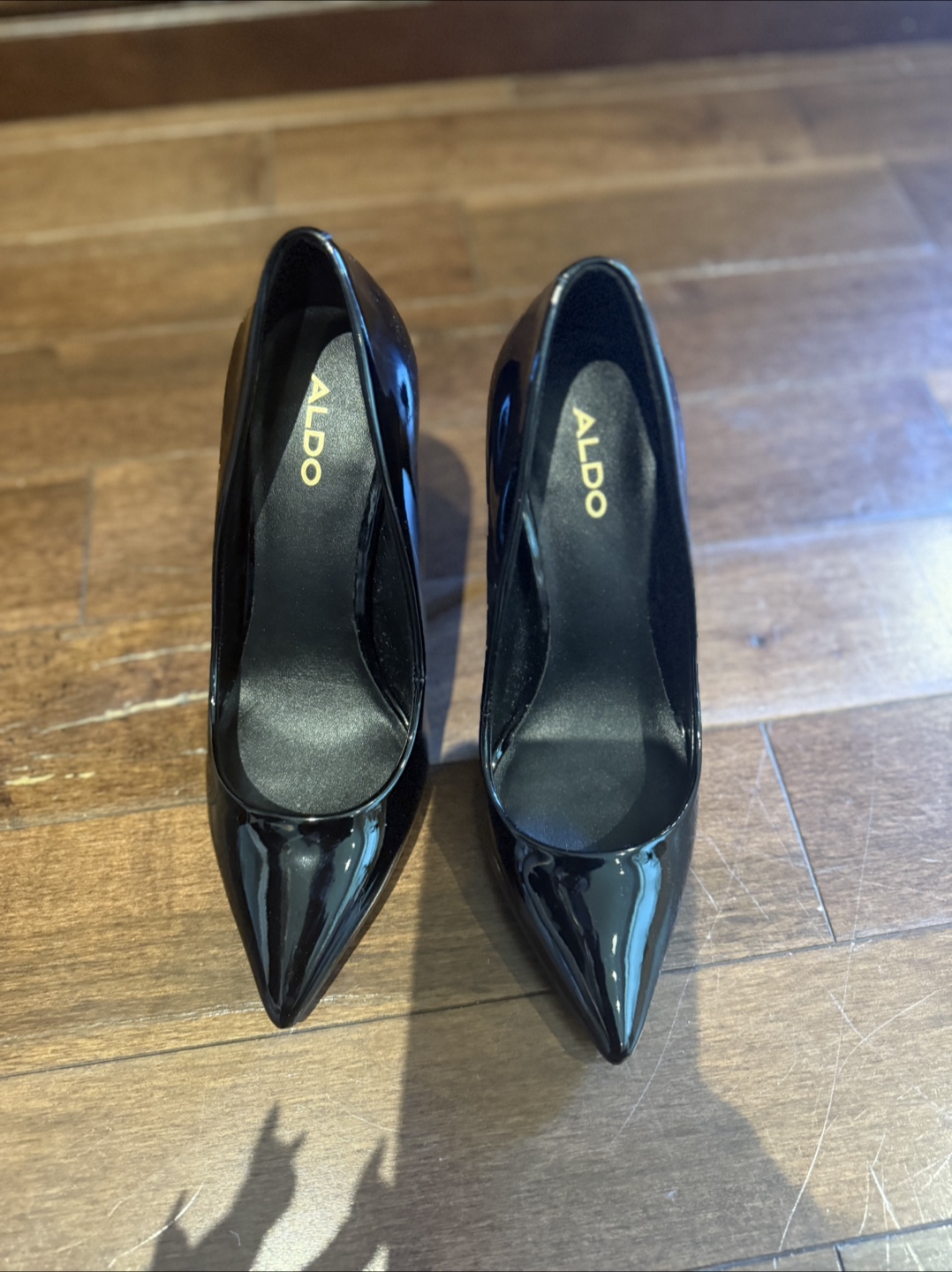 ALDO Stessy Black Patent Heels - Size 6 - photo 4