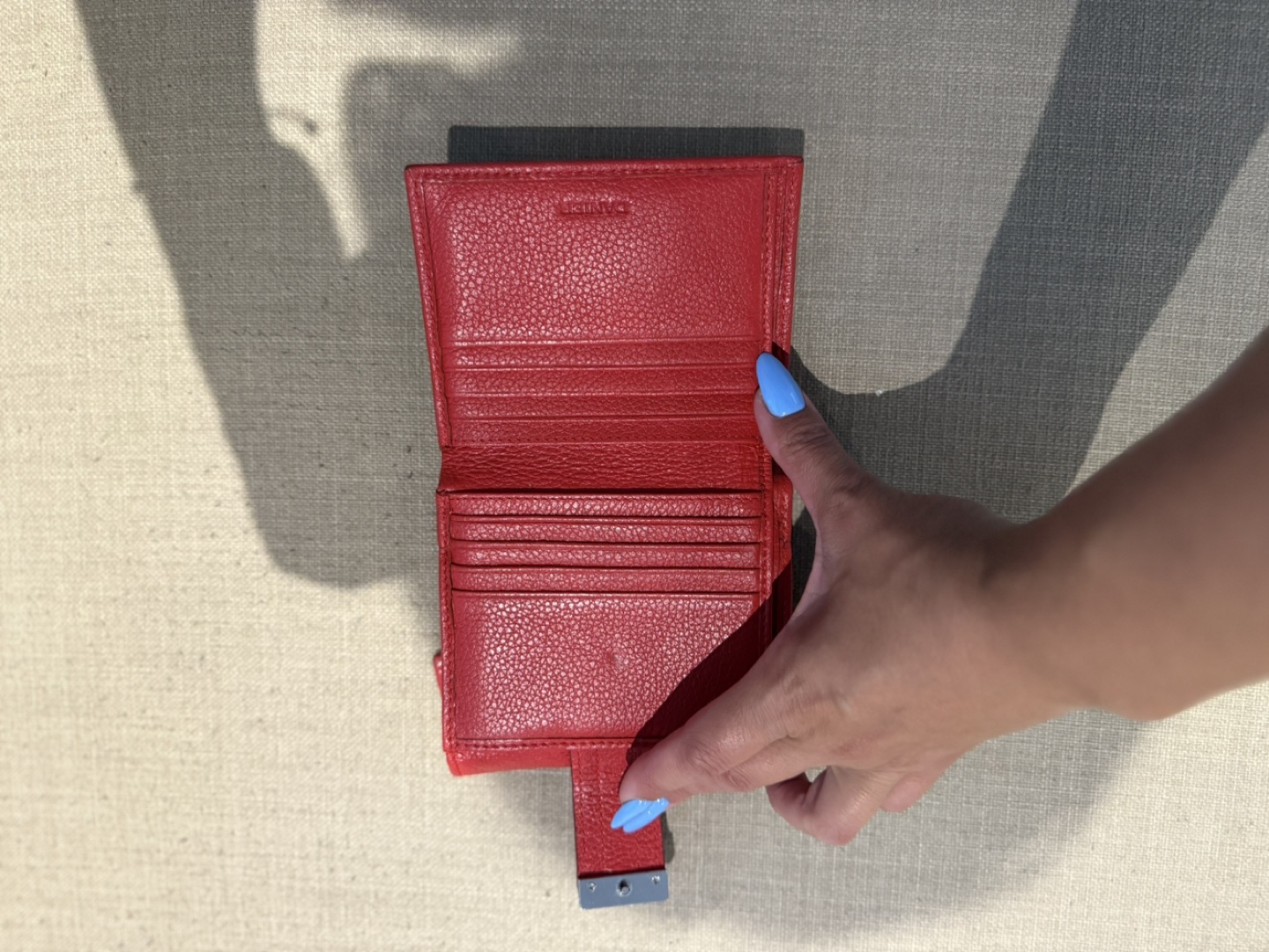 Danier Red Leather Wallet - photo 3