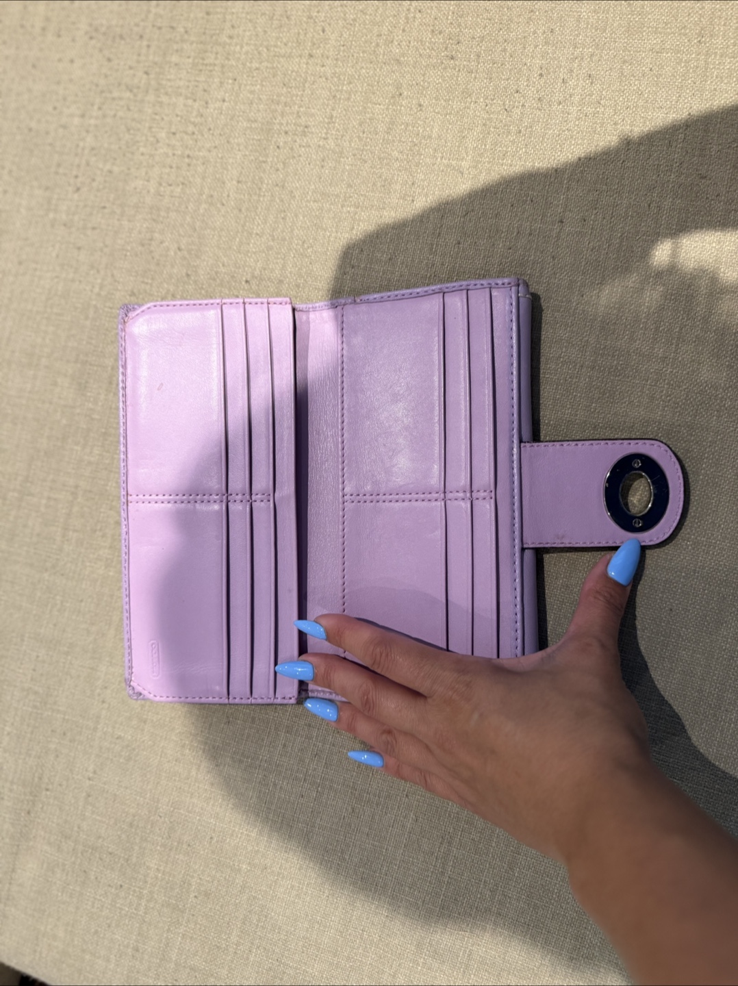 Coach Purple Wallet - photo 3