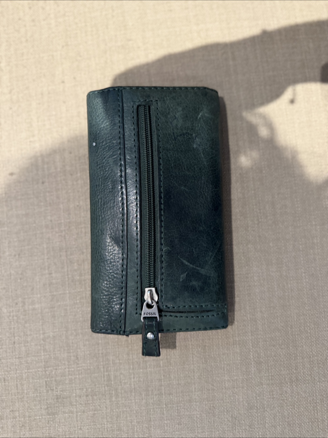 Fossil Leather Wallet - Green - photo 3
