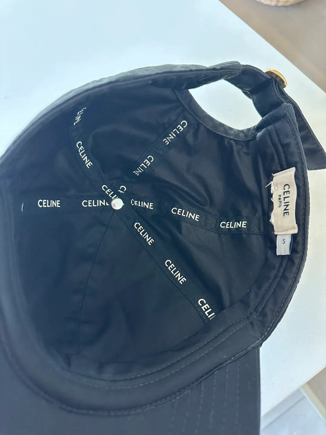 Celine Triomphe Baseball Cap in Cotton, Size S image indicator(2)