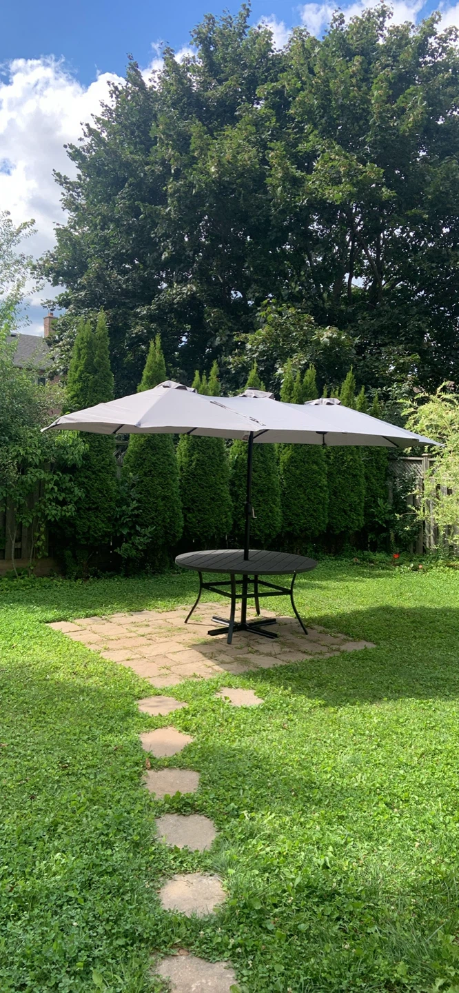 Large Outdoor Patio Umbrella with desk - photo 3