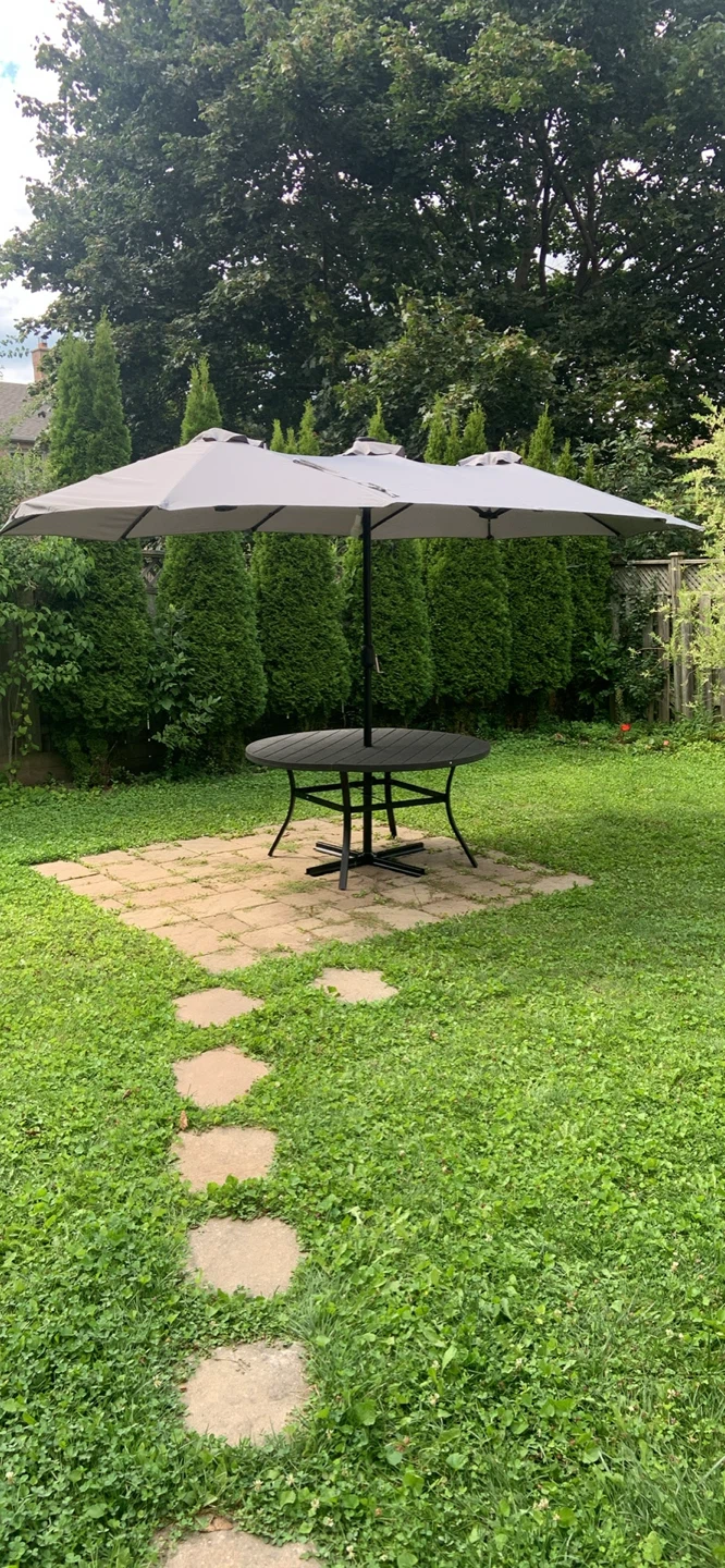 Large Outdoor Patio Umbrella with desk - photo 4