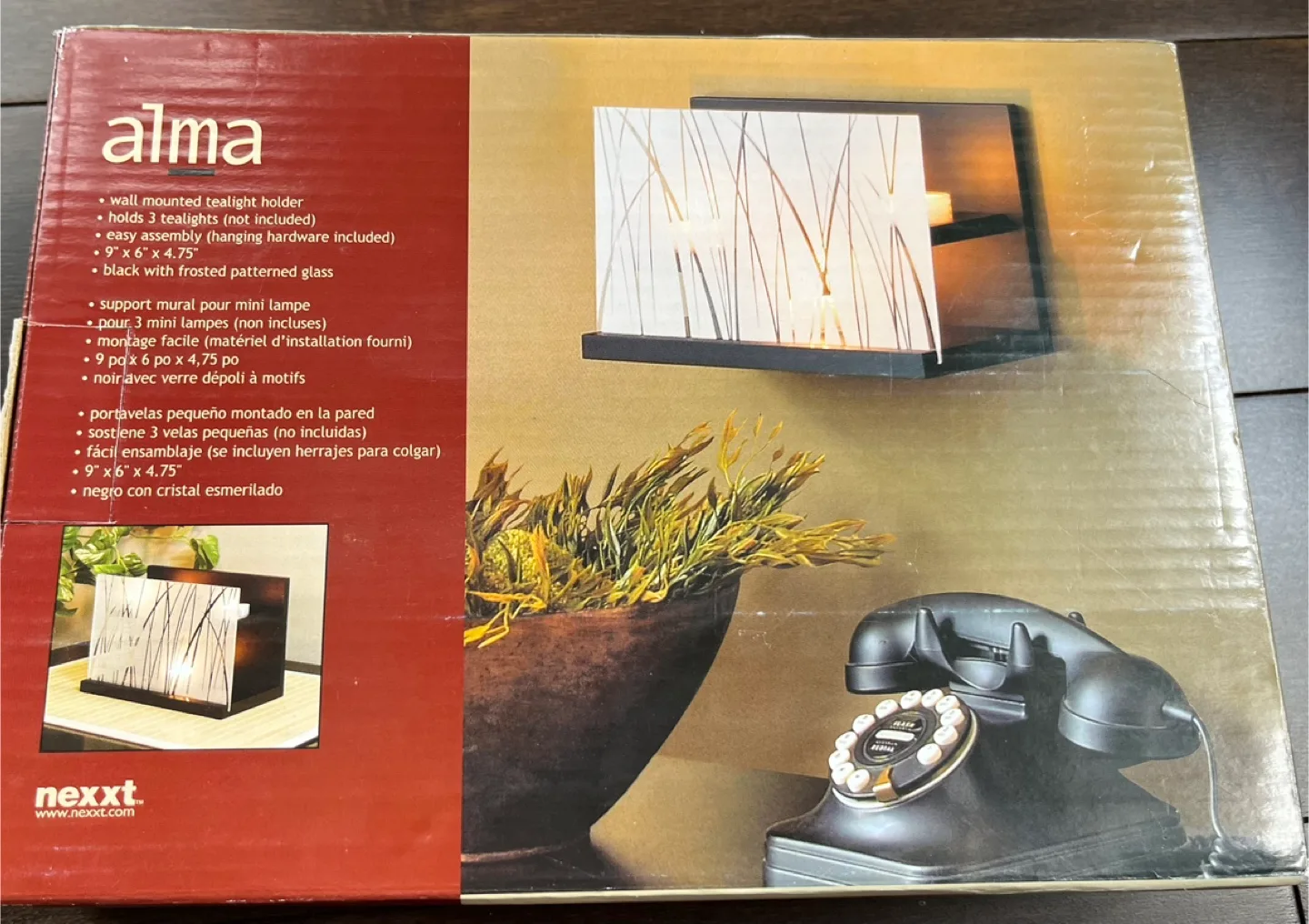 New in box wall mounted tea light holder image indicator(2)