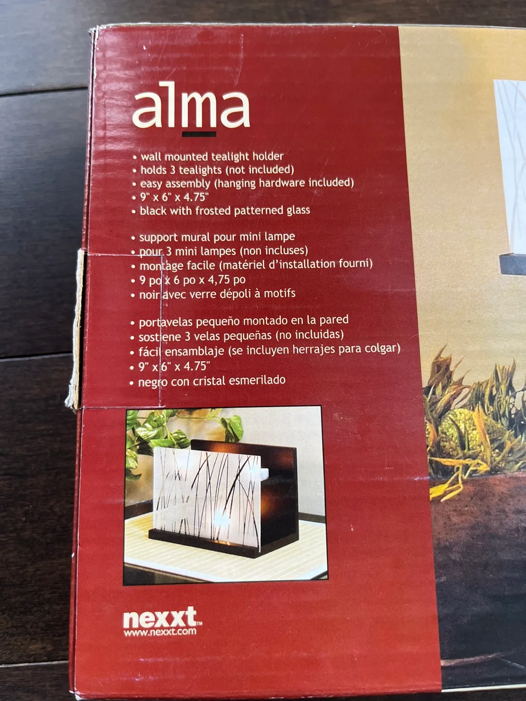 New in box wall mounted tea light holder image indicator(3)