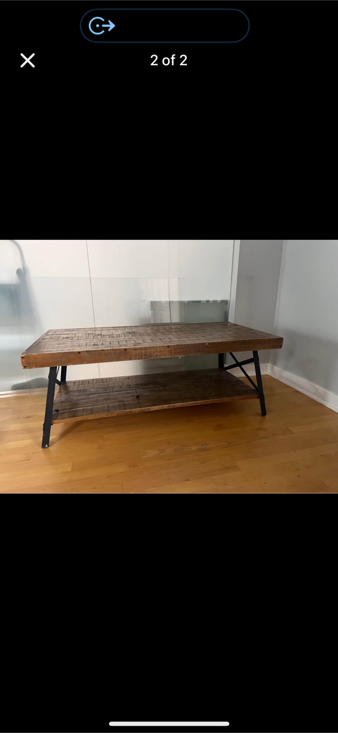 Wood coffee table - photo 2