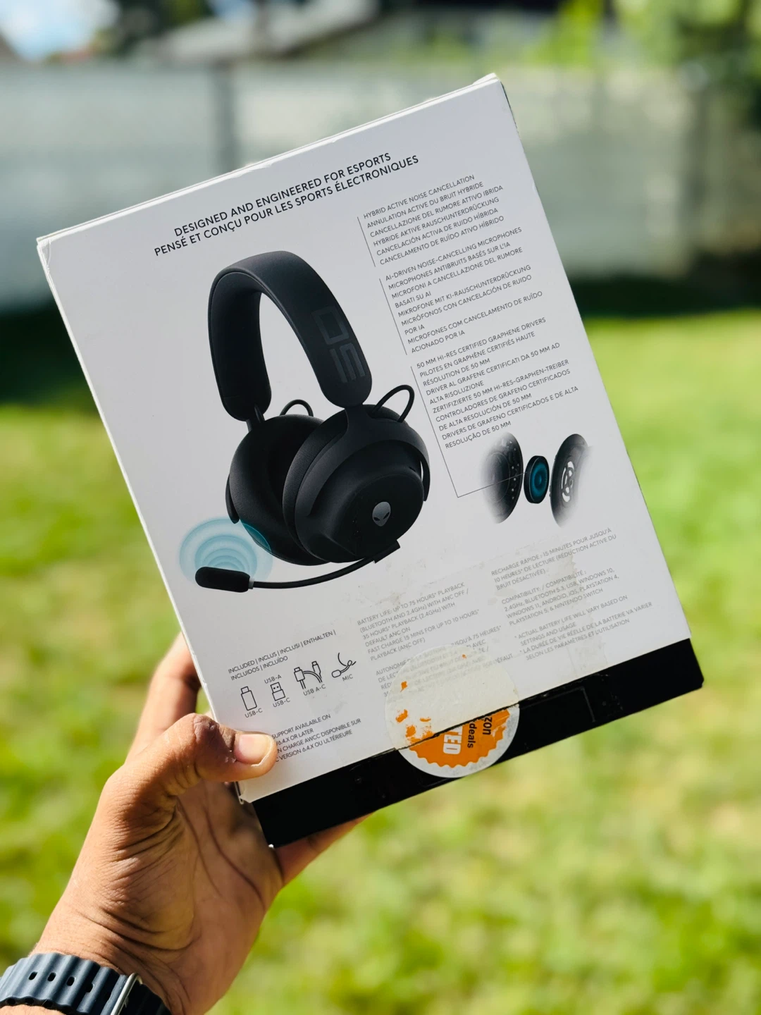 Open boxAlienware Pro Wireless Gaming Headset - photo 2