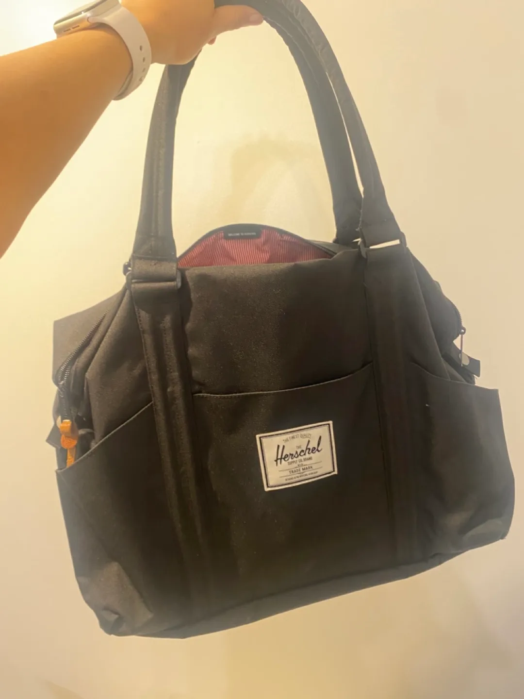 Herschel Black Tote Shoulder Bag thumbnail