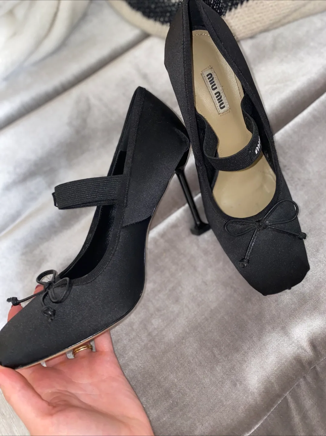 Miu Miu Black Ballet Heels thumbnail