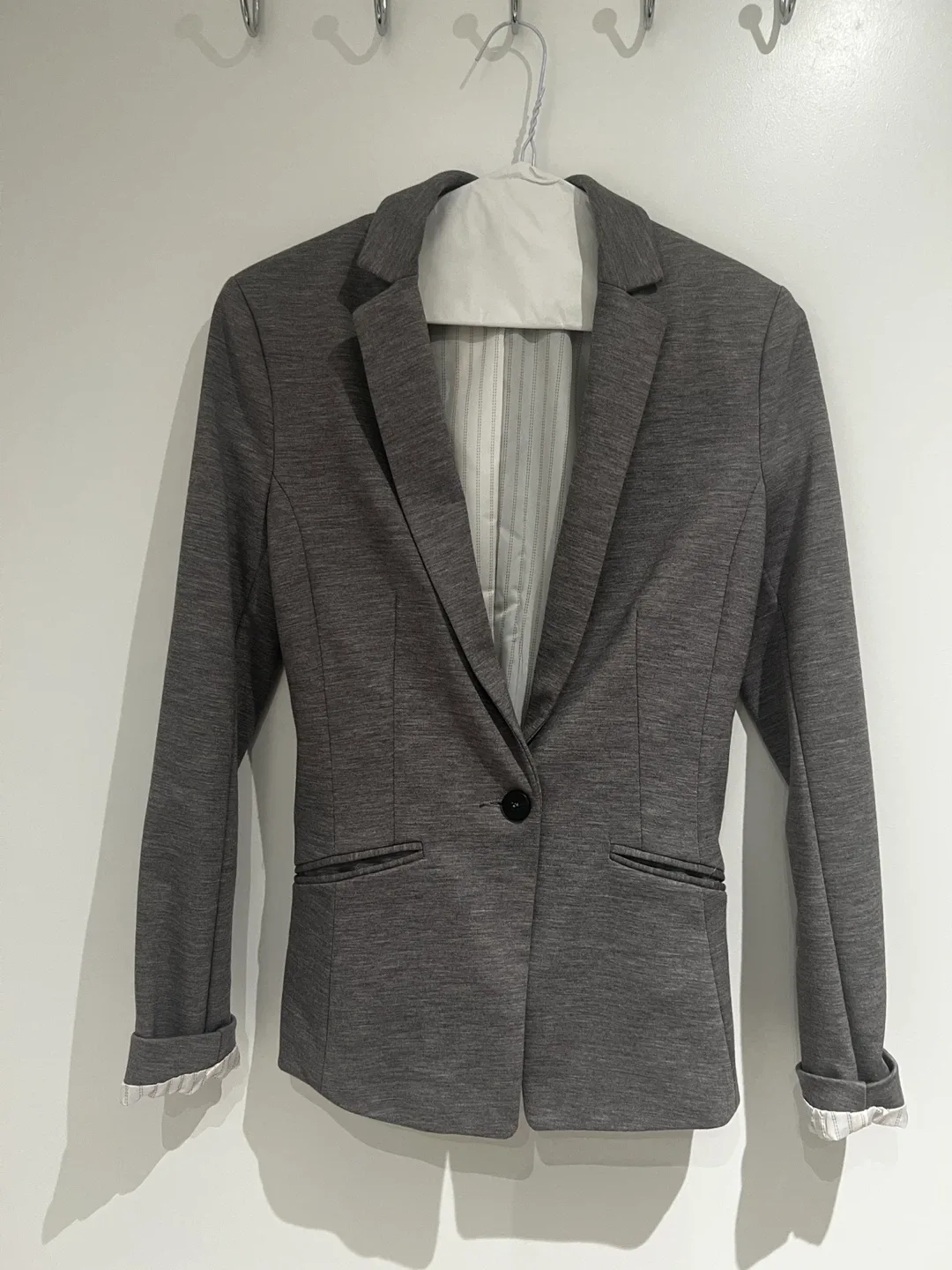 H&M Grey Blazer - Size 2 thumbnail