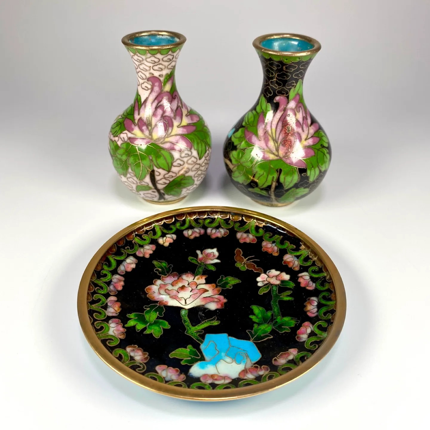 Vintage Cloisonné Enamel Lot thumbnail