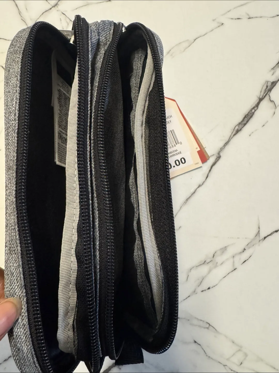 Brand New JanSport Large Accessory Pouch/Pencil Case - Grey image indicator(4)