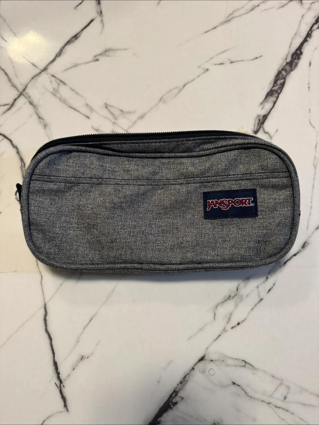 Brand New JanSport Large Accessory Pouch/Pencil Case - Grey thumbnail