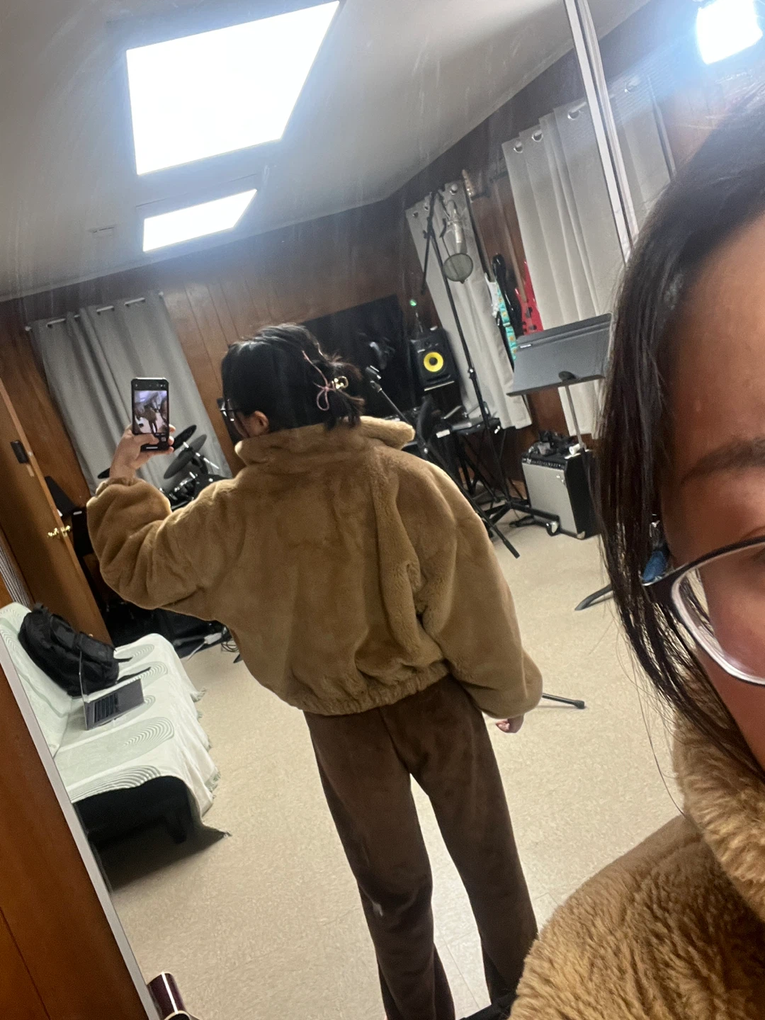 Fuzzy Brown Jacket Coat - photo 5