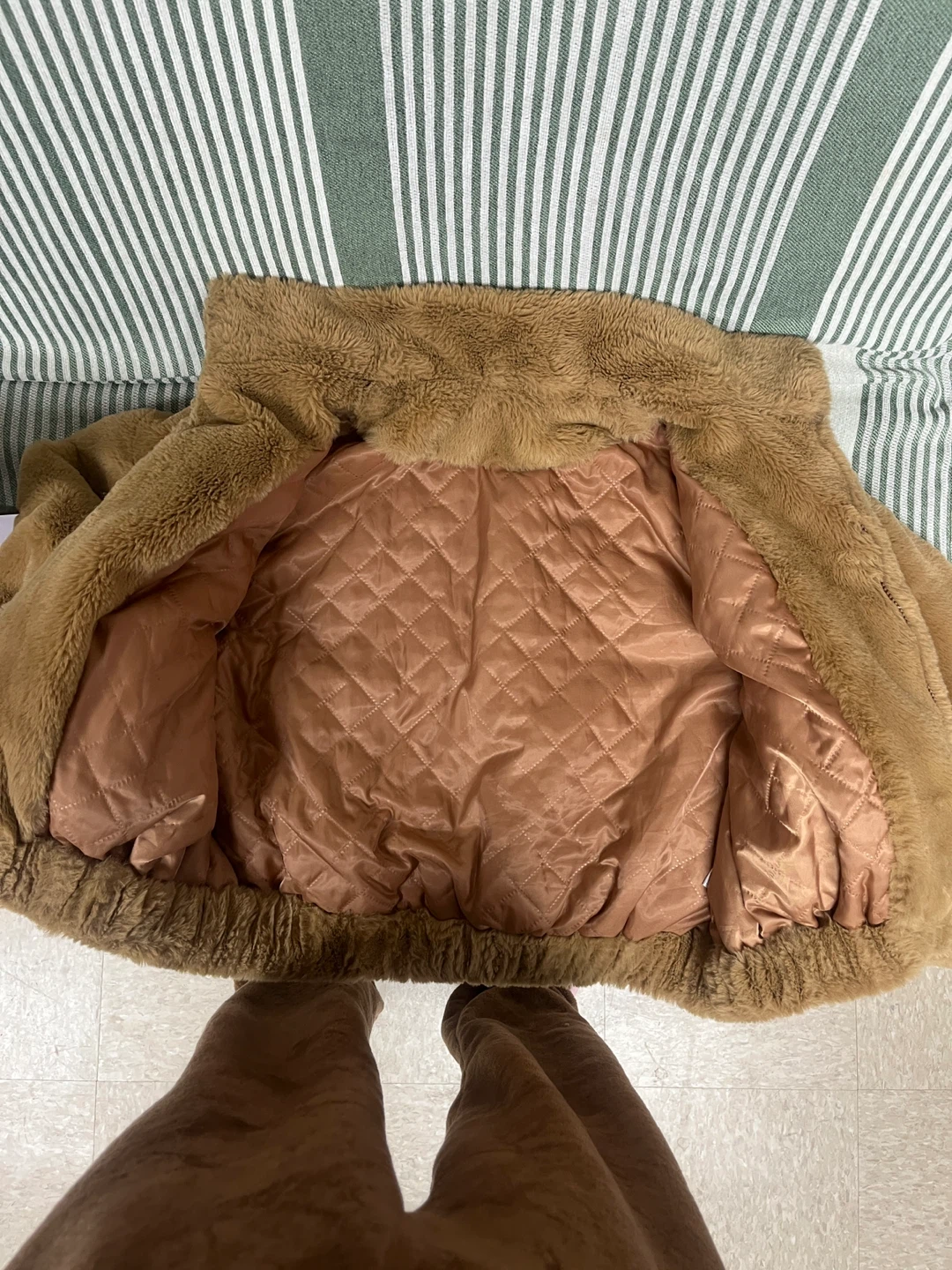 Fuzzy Brown Jacket Coat - photo 3