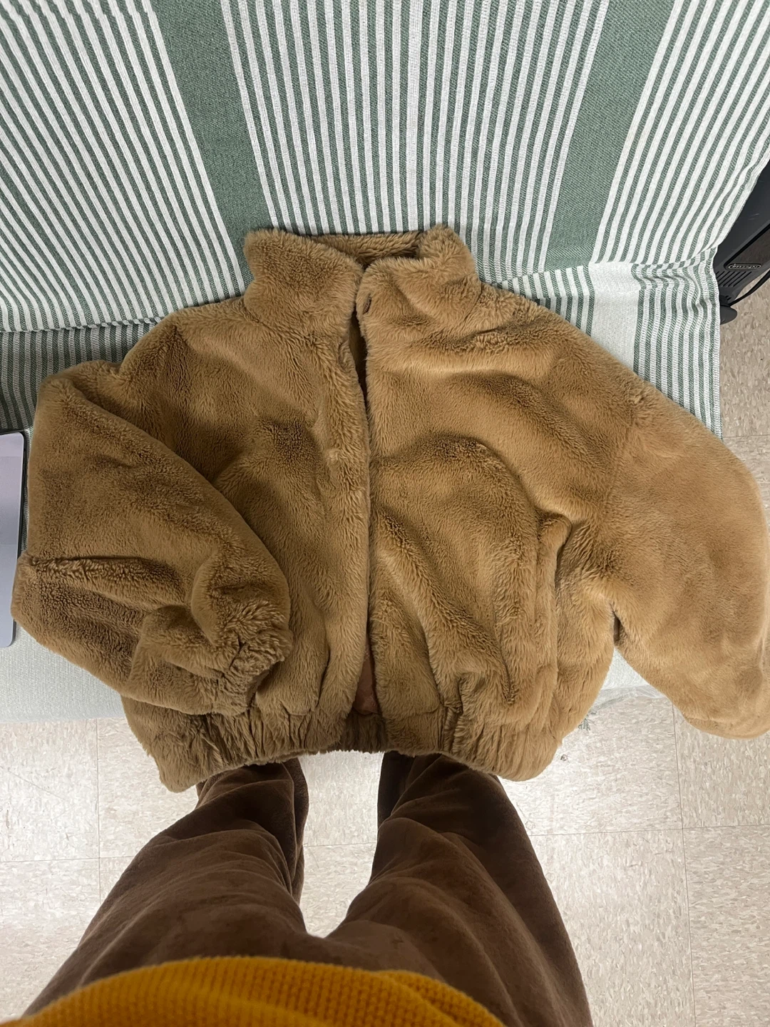 Fuzzy Brown Jacket Coat - photo 2