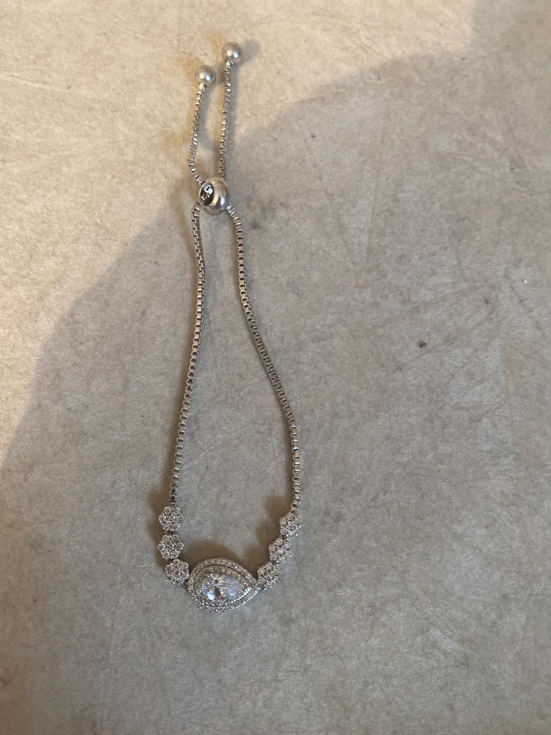 Silver-tone Crystal Bracelet thumbnail