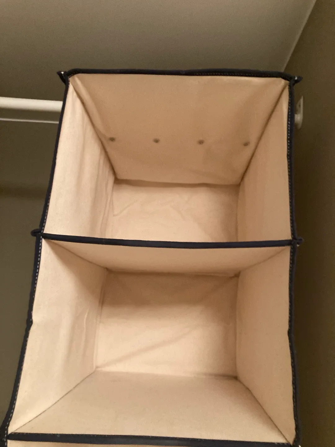 sturdy canvas hanging closet organizers — 2 sizes image indicator(5)