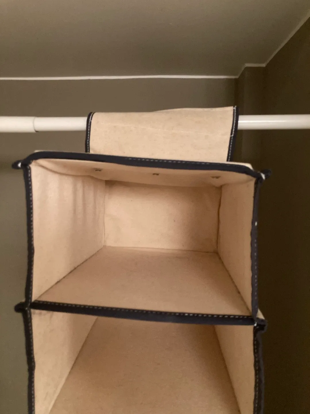 sturdy canvas hanging closet organizers — 2 sizes image indicator(6)