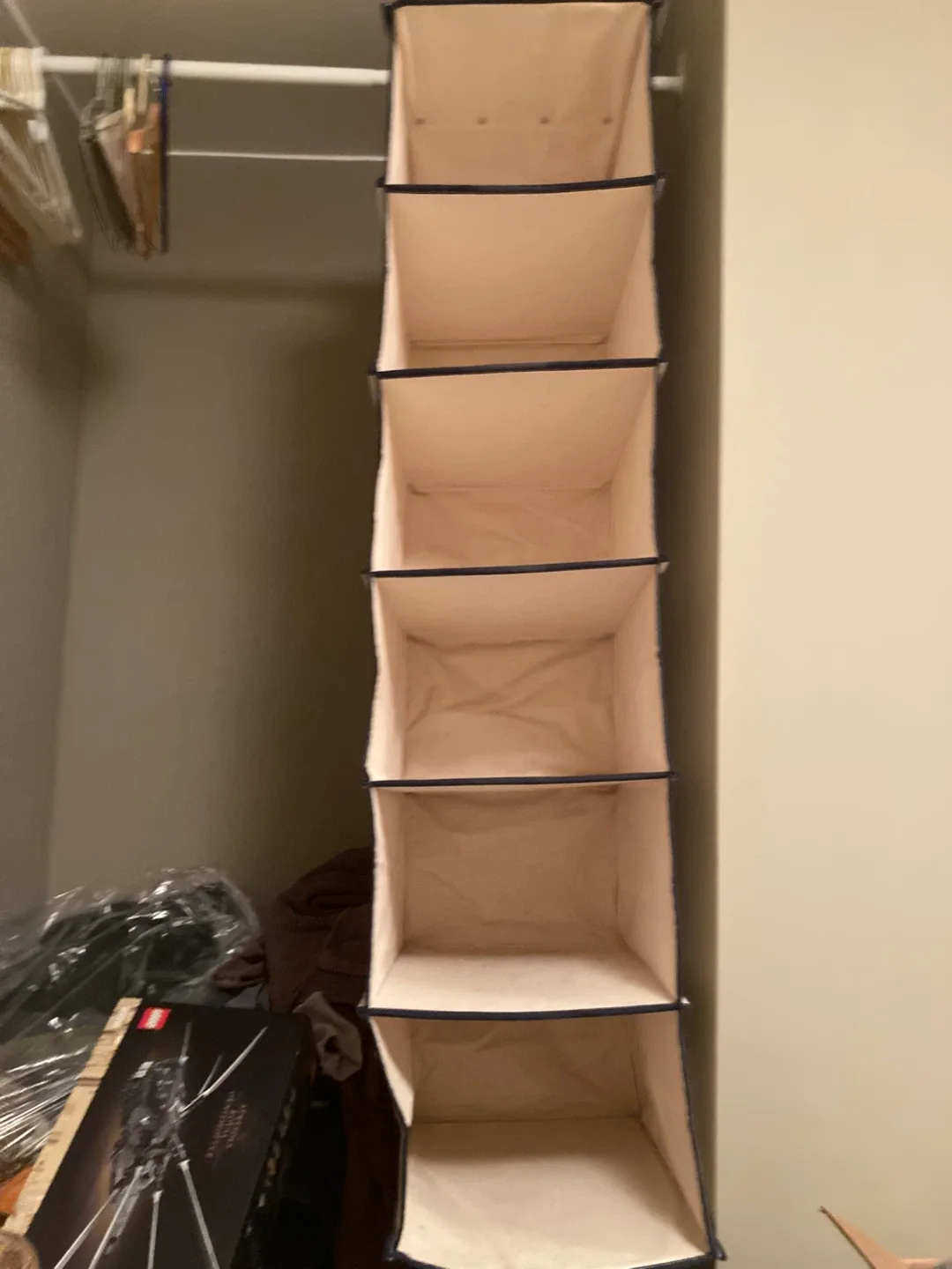 sturdy canvas hanging closet organizers — 2 sizes image indicator(2)