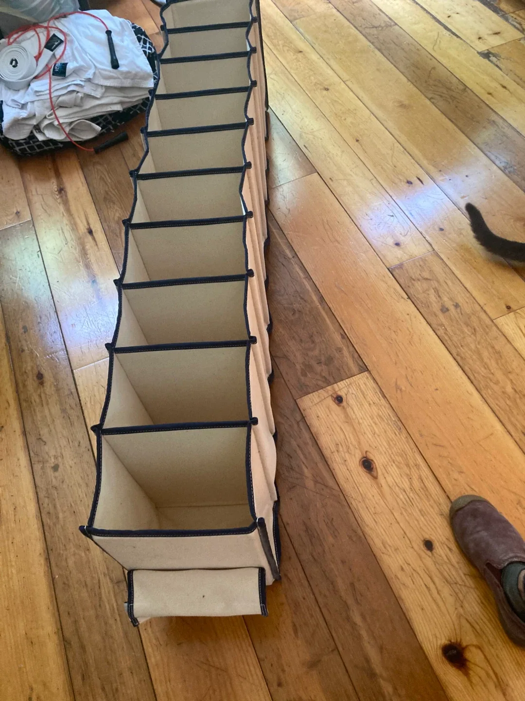 sturdy canvas hanging closet organizers — 2 sizes image indicator(4)