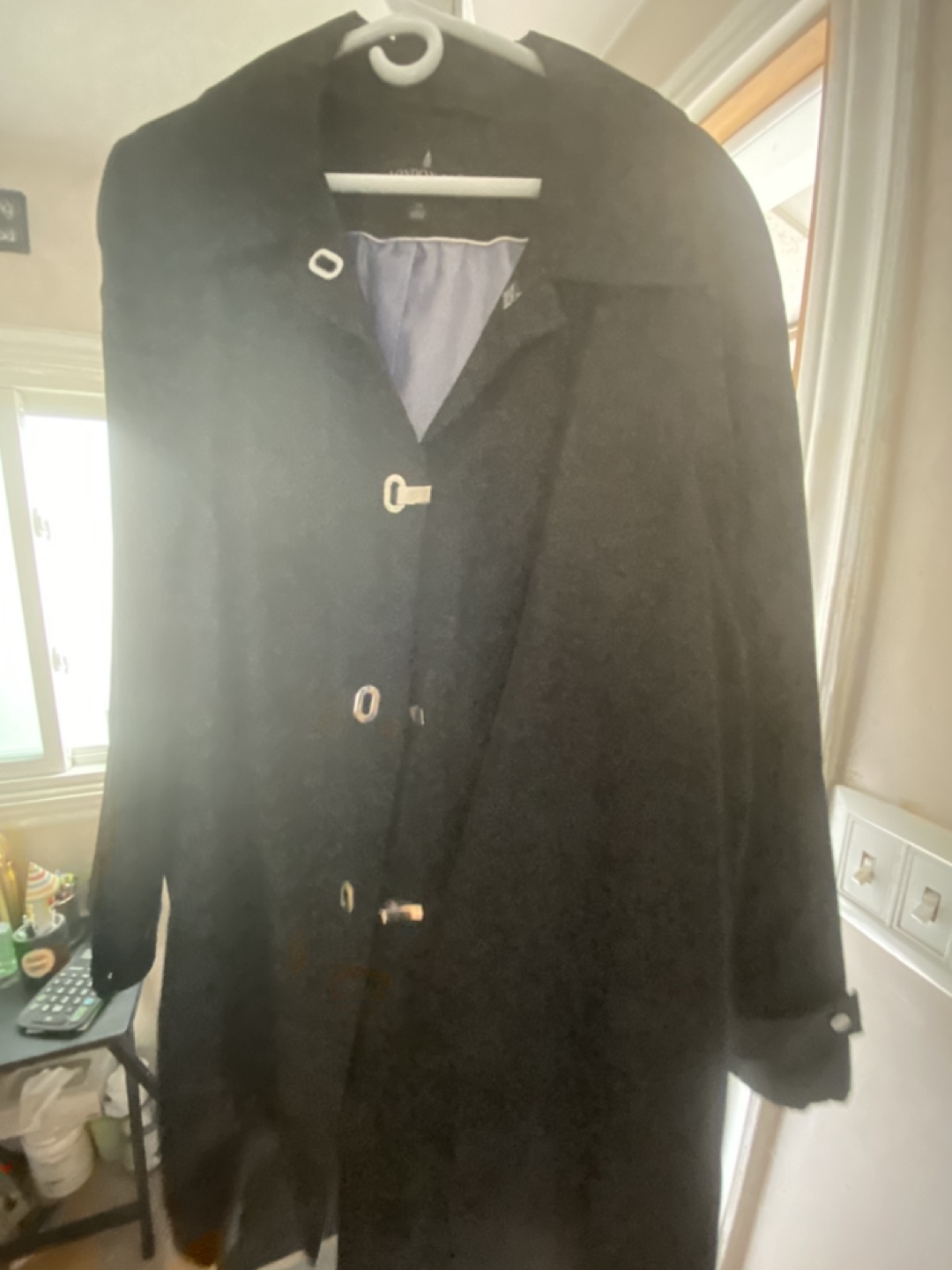 London Fog Black Coat - Size 3X