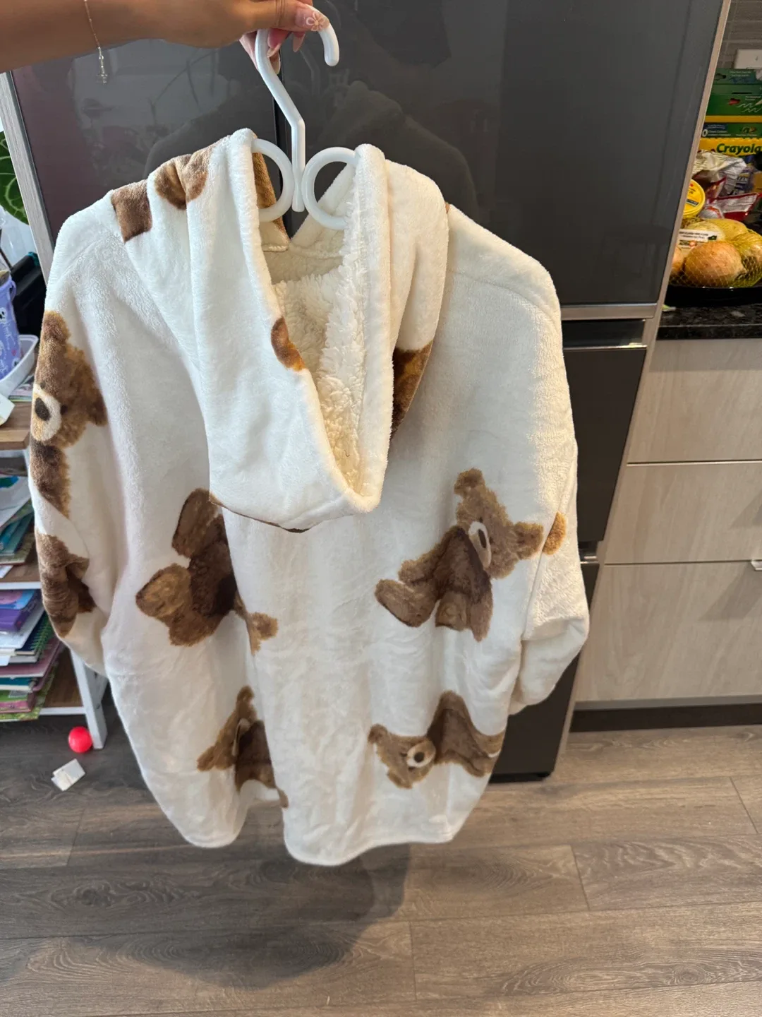 Teddy Bear Snuggle Hoodie - Size L thumbnail