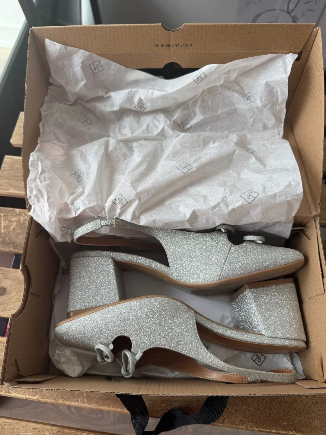 Call It Spring Silver Heels - Size 8 thumbnail