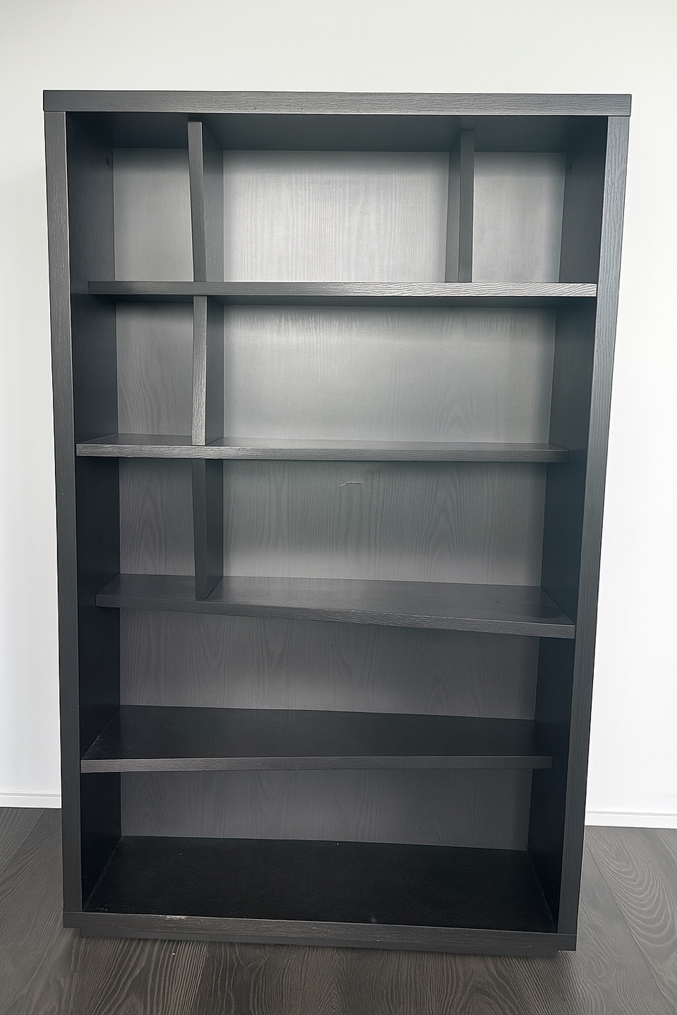 Funky Black Wood Bookcase