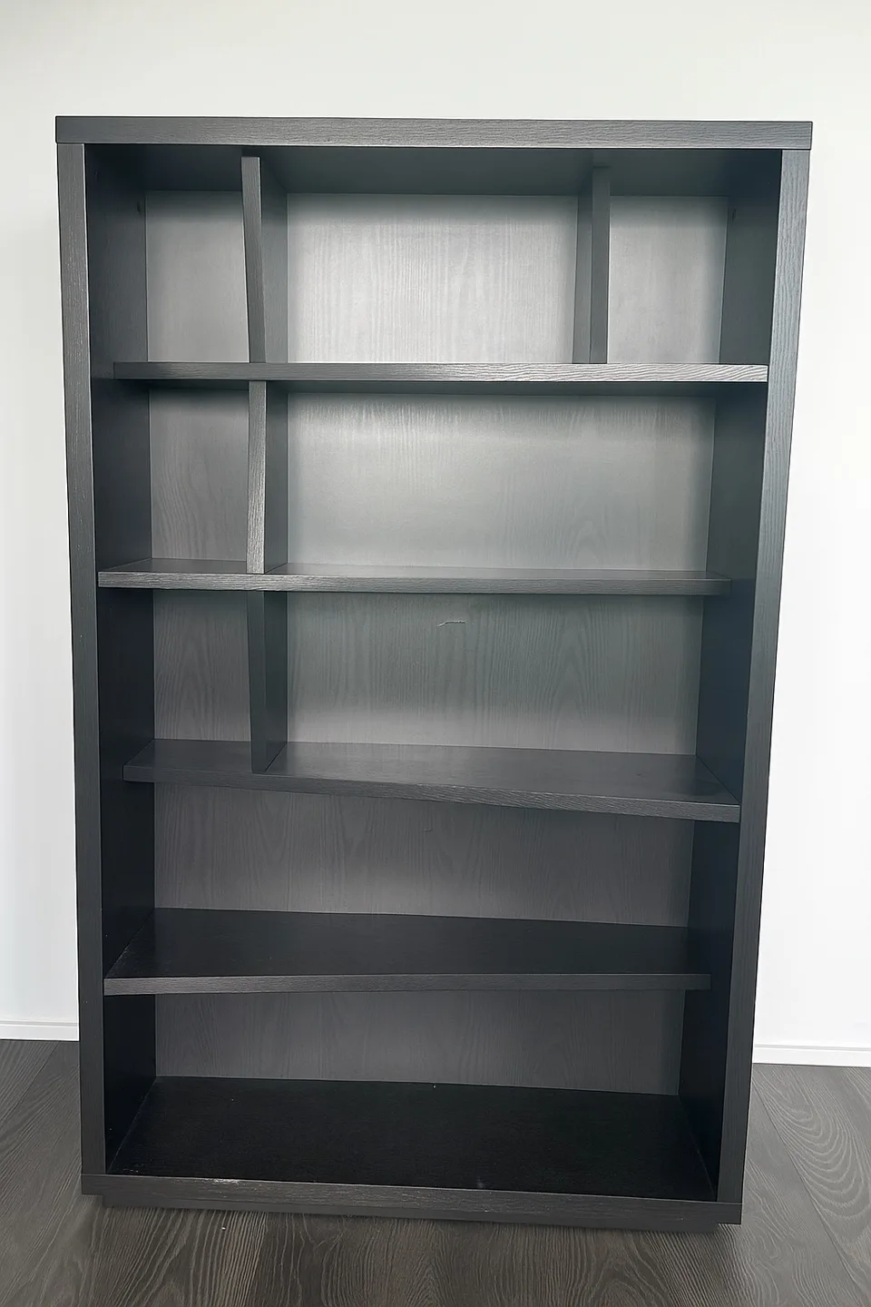 Funky Black Wood Bookcase