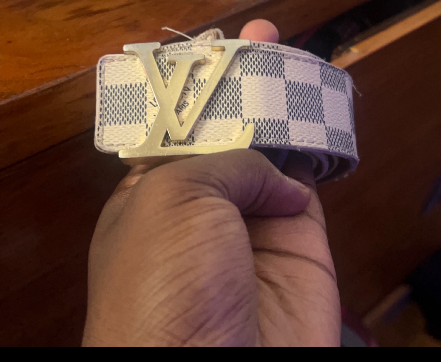Louis Vuitton Damier Azur Belt