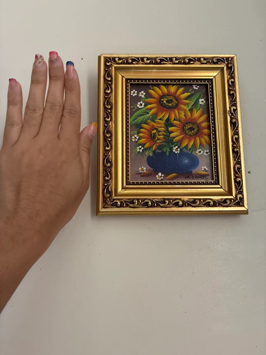 Framed Sunflower Painting image indicator(2)