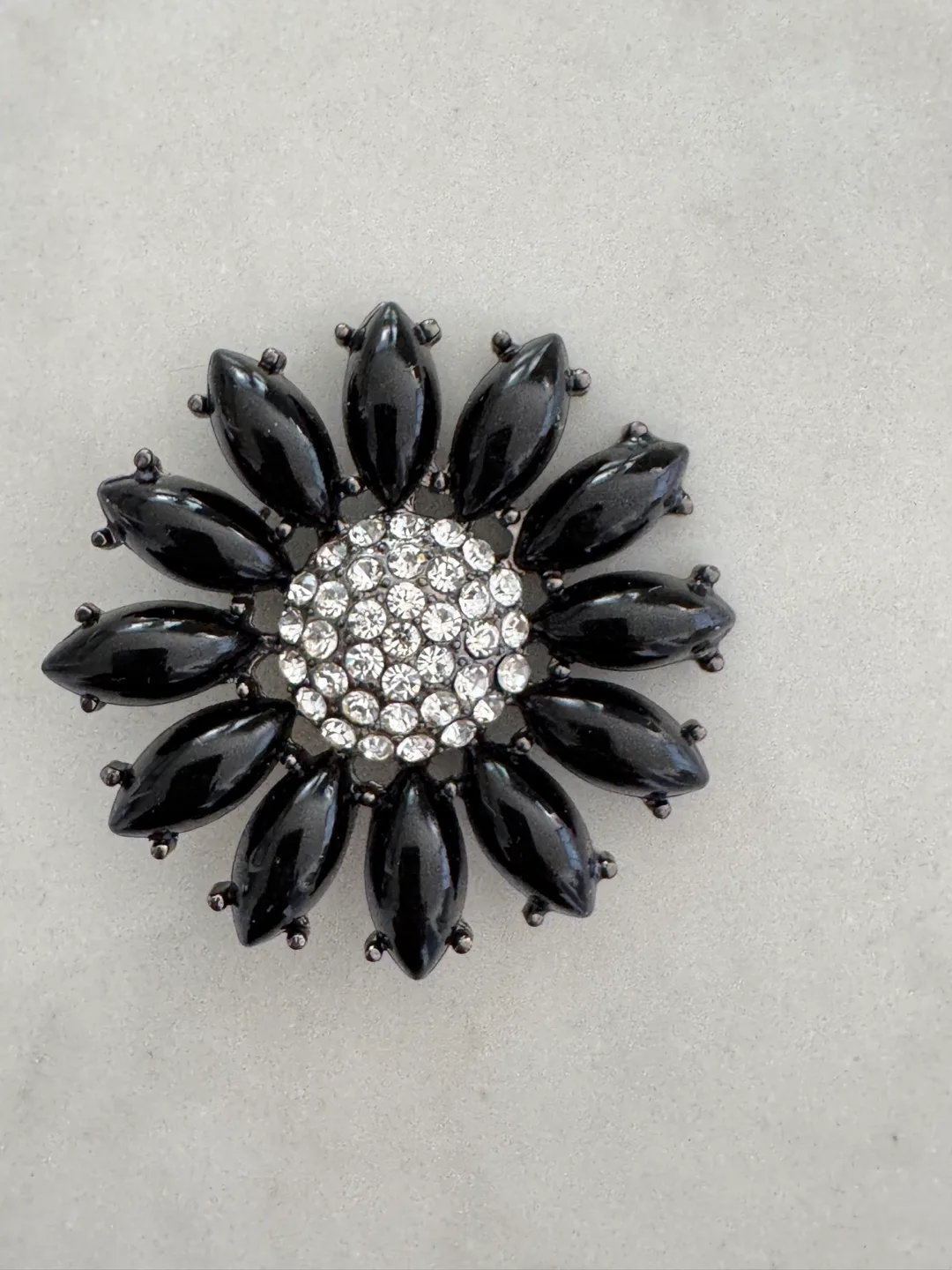 Black Flower Brooch thumbnail