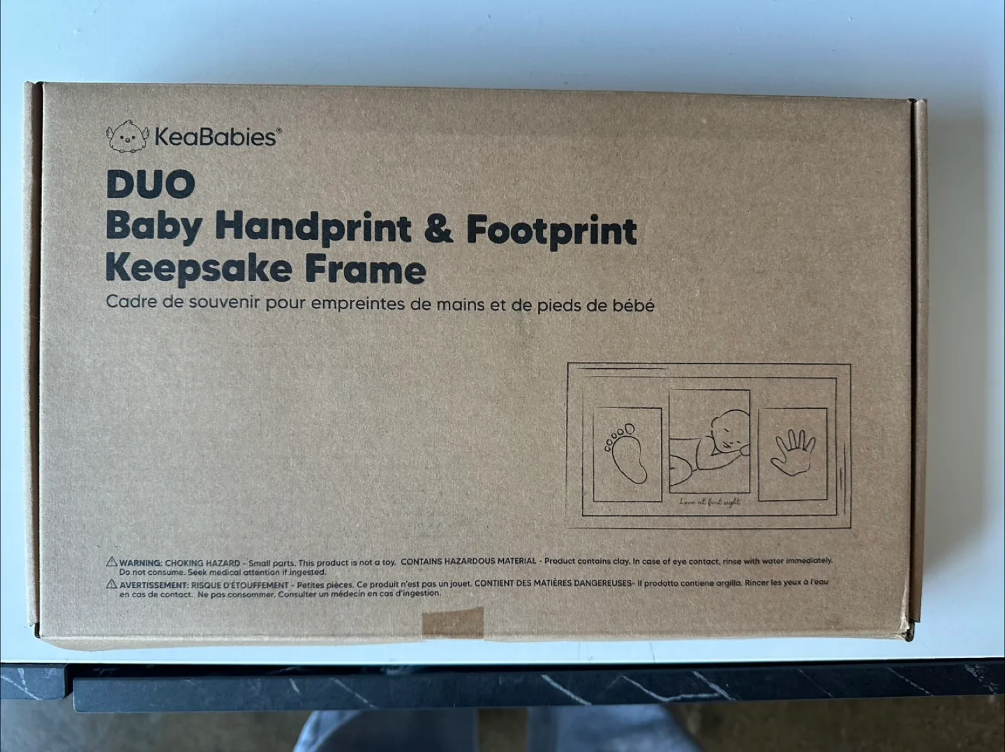 FREE Baby Handprint & Footprint Keepsake Frame - New thumbnail