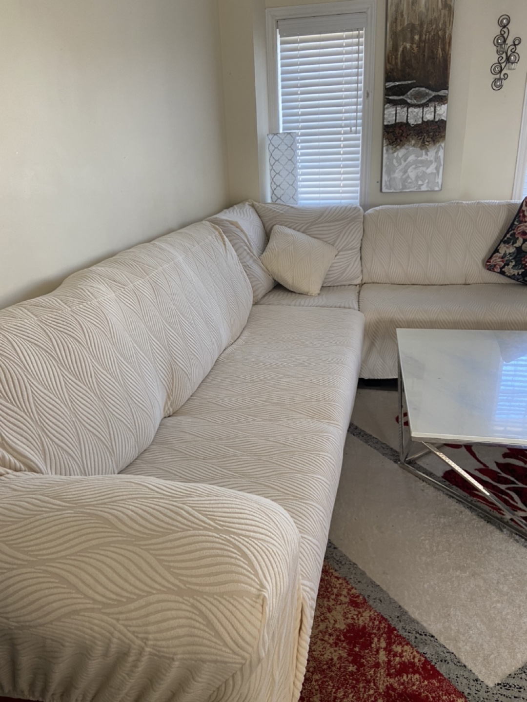 Sectional Sofa with Covers