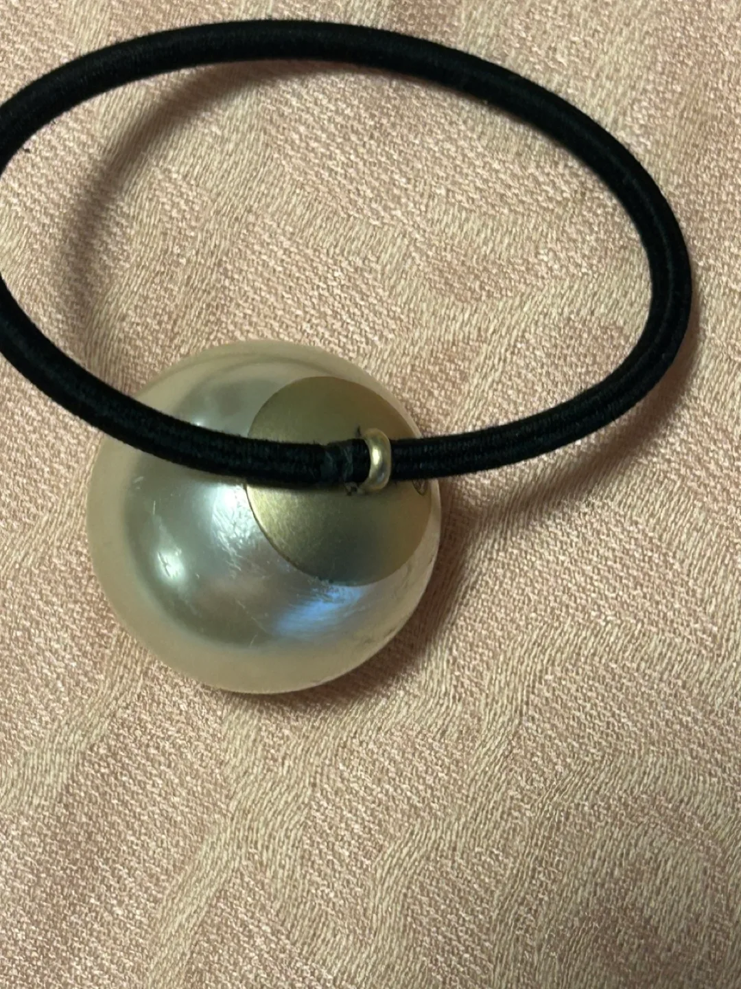 Chanel Hair Tie with Pearl image indicator(4)