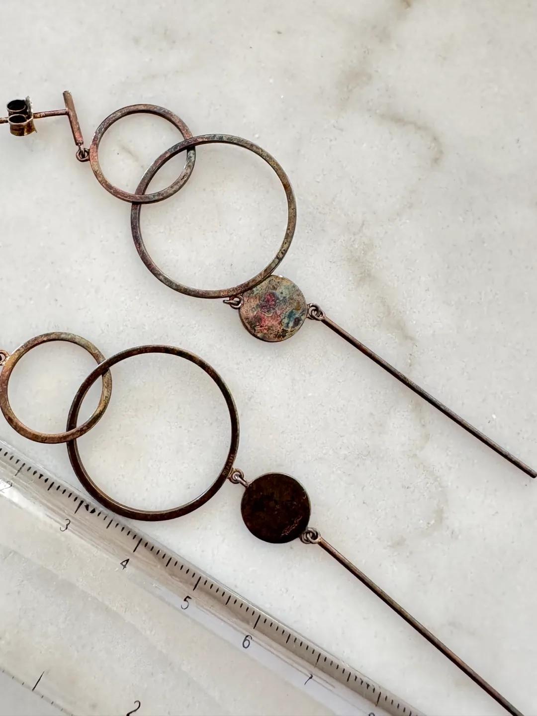 Geometric Dangle Earrings thumbnail