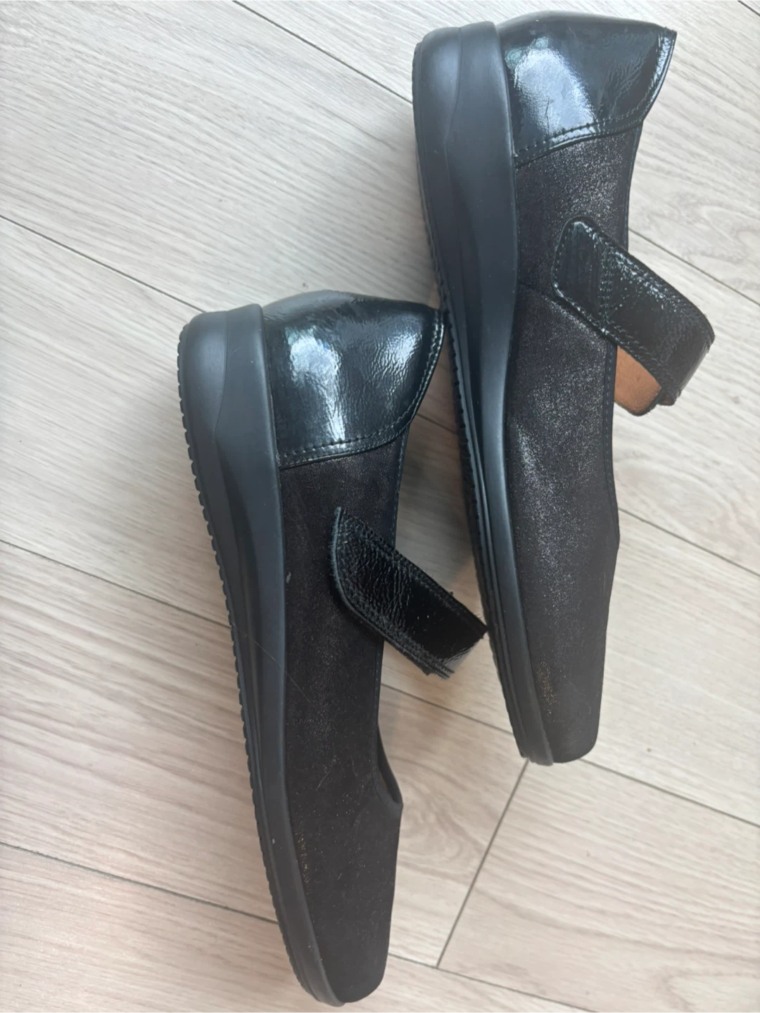 Ganter Black Leather Mary Jane Shoes size 9 - photo 4