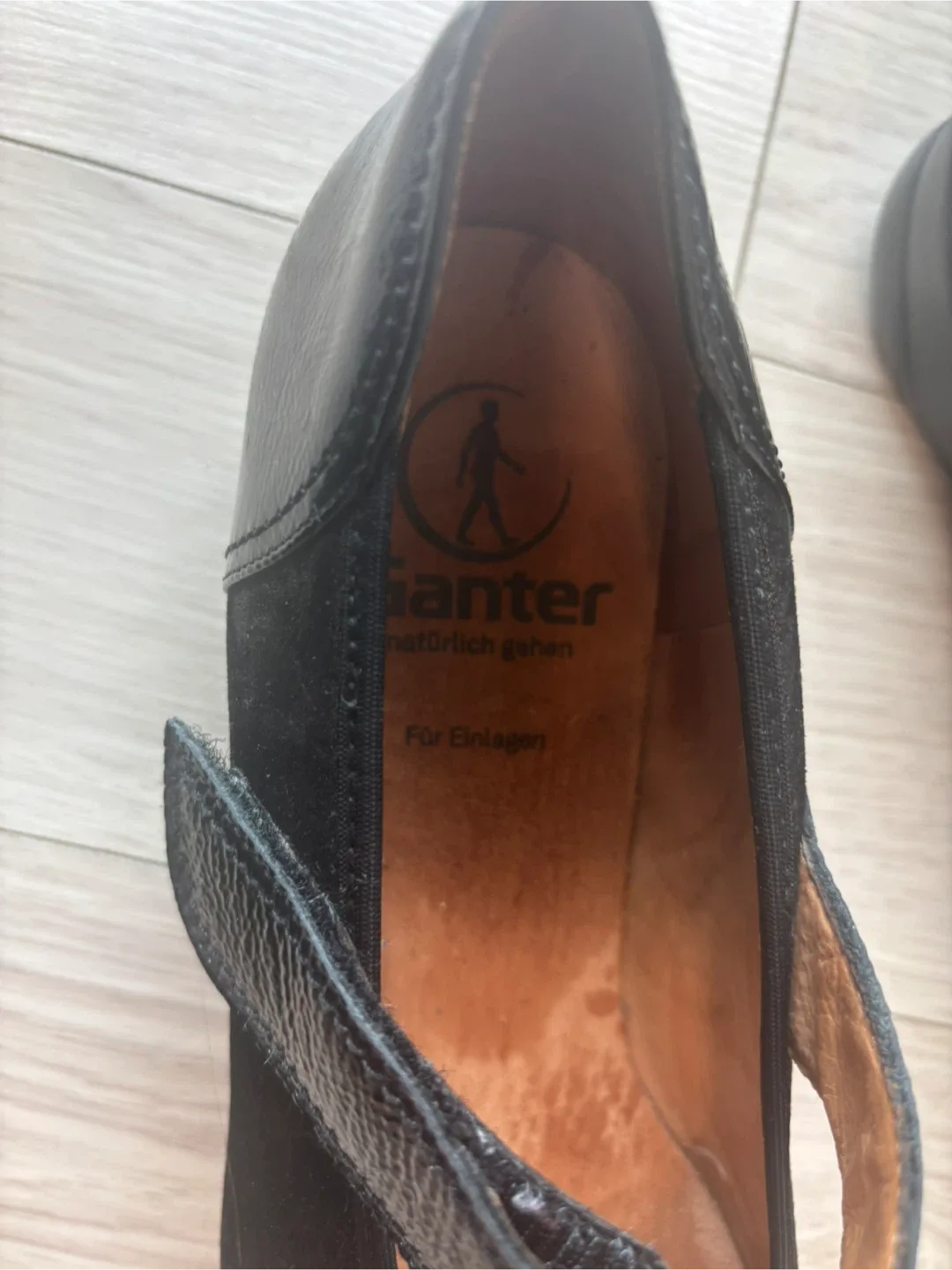 Ganter Black Leather Mary Jane Shoes size 9 image indicator(3)