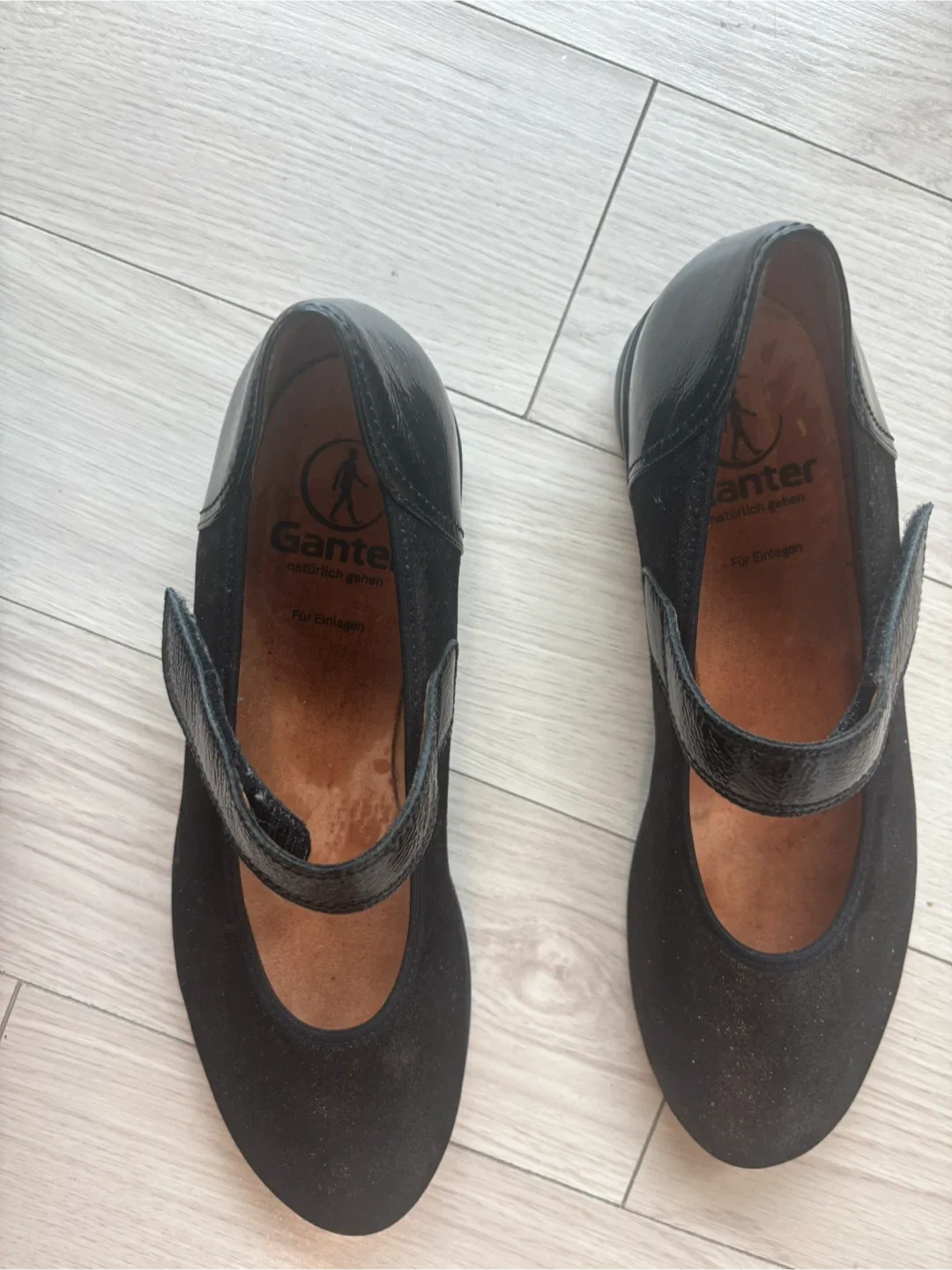 Ganter Black Leather Mary Jane Shoes size 9 image indicator(2)