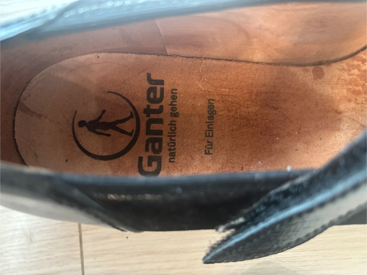 Ganter Black Leather Mary Jane Shoes size 9 image indicator(7)