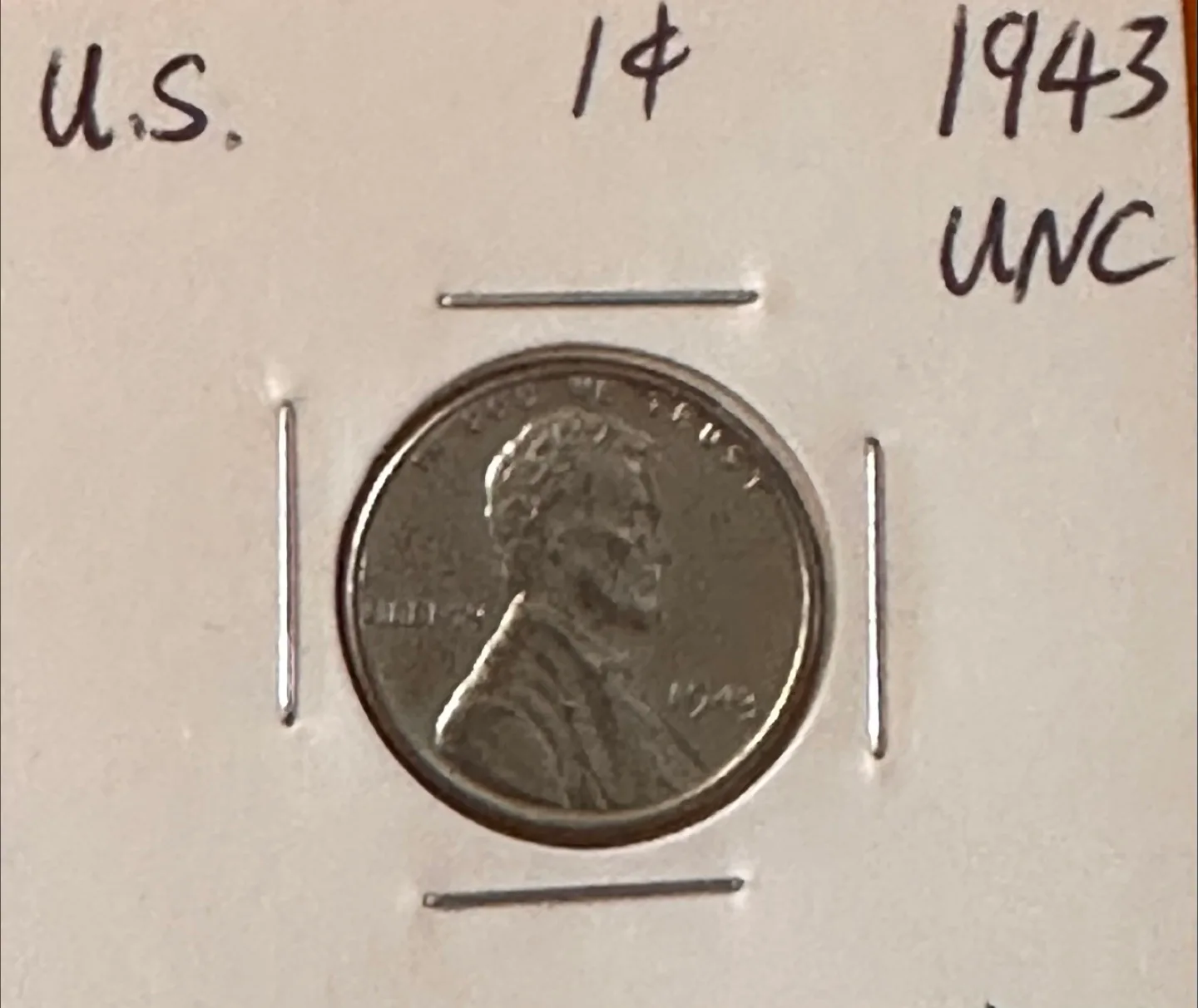 1943 Steel Wheat Penny (UNC) thumbnail
