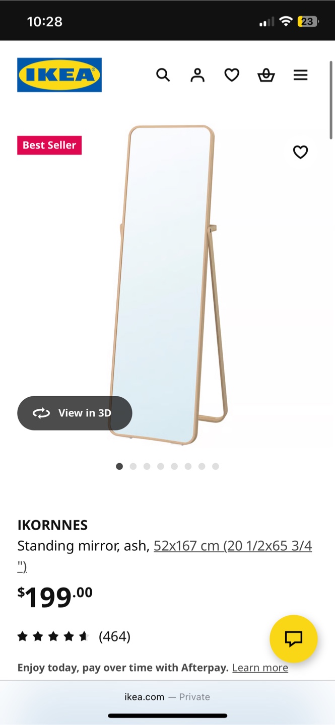 IKEA IKORNNES standing mirror - photo 3
