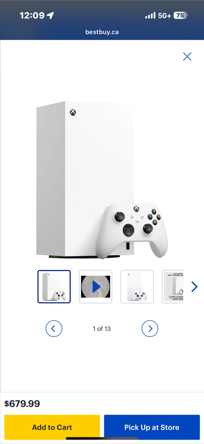 Xbox Series S Console - 1TB SSD - White