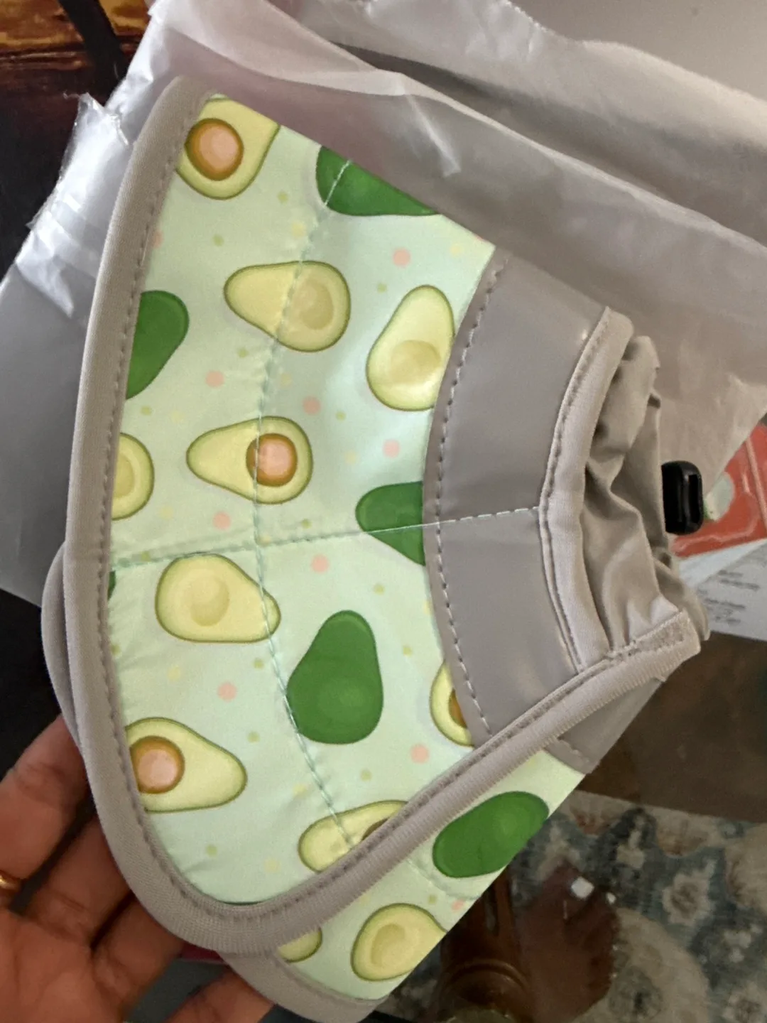 Avocado kitten collar cone thumbnail
